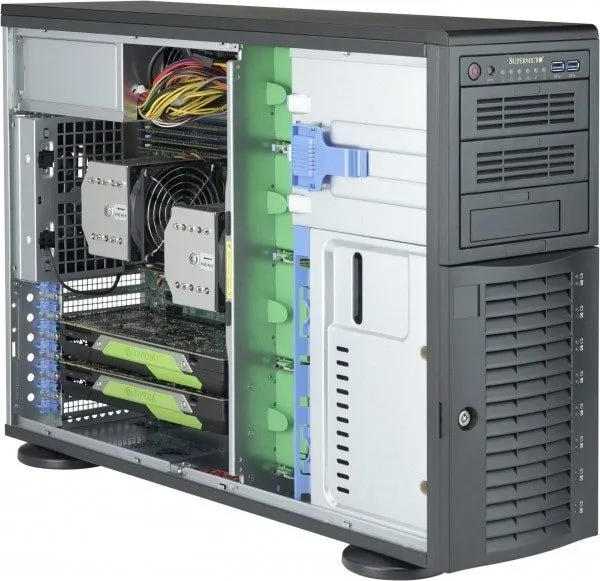Корпус сервера .Supermicro SuperChassis CSE-743AC-1K26B-SQ Tower