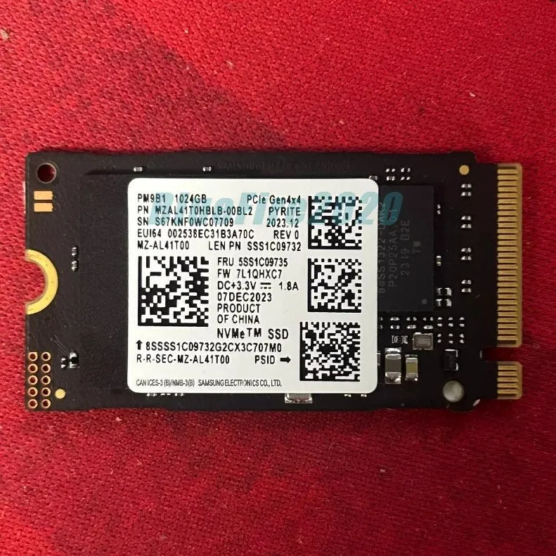 Запчасть для ноутбука Samsung PM9B1 MZ-AL41T00 1TB M.2 2242 NVMe PCIe Gen4x4 SSD