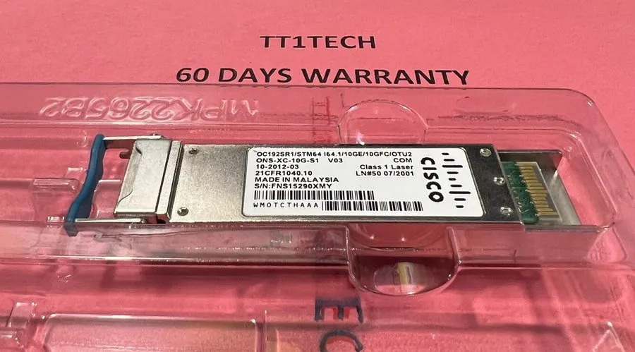 Трансивер Cisco ONS-XC-10G-S1 10GE LR XFP Transceiver 10-2012-03/04 OC192SR1/STM