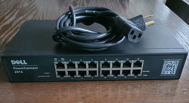 Коммутатор Dell PowerConnect 2816 16 Port Gigabit Ethernet Managed Switch BNIB