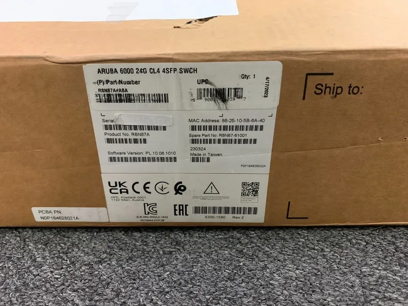 Коммутатор R8N87A HPE Aruba 6000 24G CL4 PoE 4SFP 370W Switch