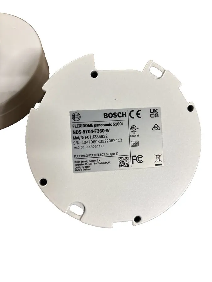 Камера Bosch NDS-5704-F360-W Flexidome 5100i 12MP IP 360° Panoramic PoE Dome Cam — фото лота 2