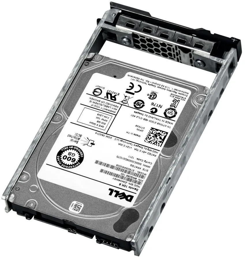 Сервер PowerEdge 600GB 6G 10K SAS 7YX58 07YX58 HDD Hard Drive 2.5" Lot 3x