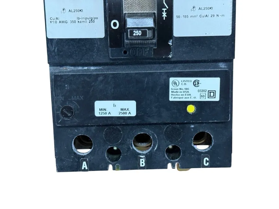 Автоматический выключатель Square D KC34250 250 Amp 3 Pole 480V @65KA I-Line Cir