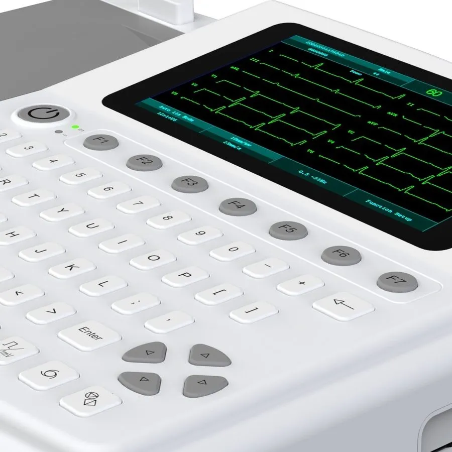 Электрокардиограф 7 Inch Touch Screen Digital ECG Machine-12-Lead Electrocardiog — фото лота 2