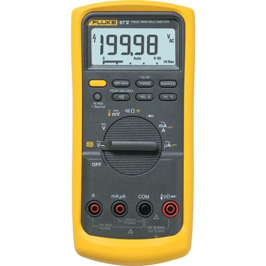 Мультиметр Fluke 87V-NIST True RMS Industrial Multimeter with temperature — фото лота 1