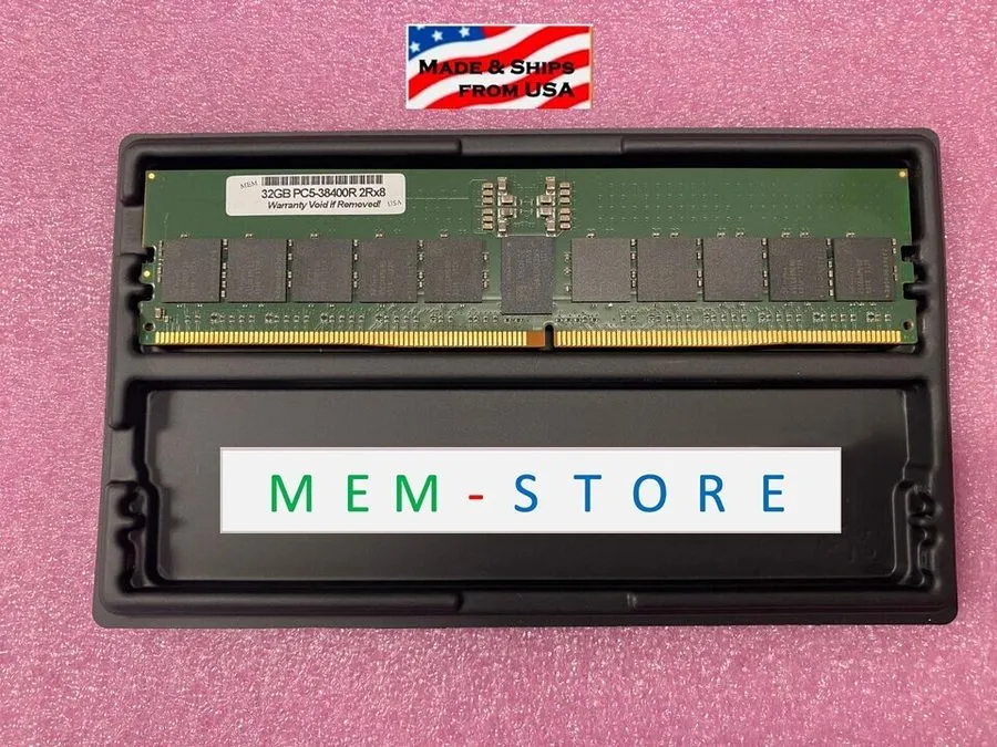 Модуль памяти 32GB PC5-4800 DDR5 ECC RDIMM 2Rx8 RAM Compatible