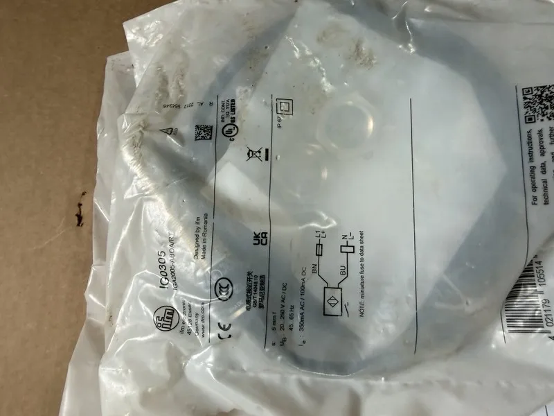 Датчик приближения IGA2005-ABOA IFM Efector Proximity Sensor, 20-250VAC/DC, 45-6 — фото лота 1