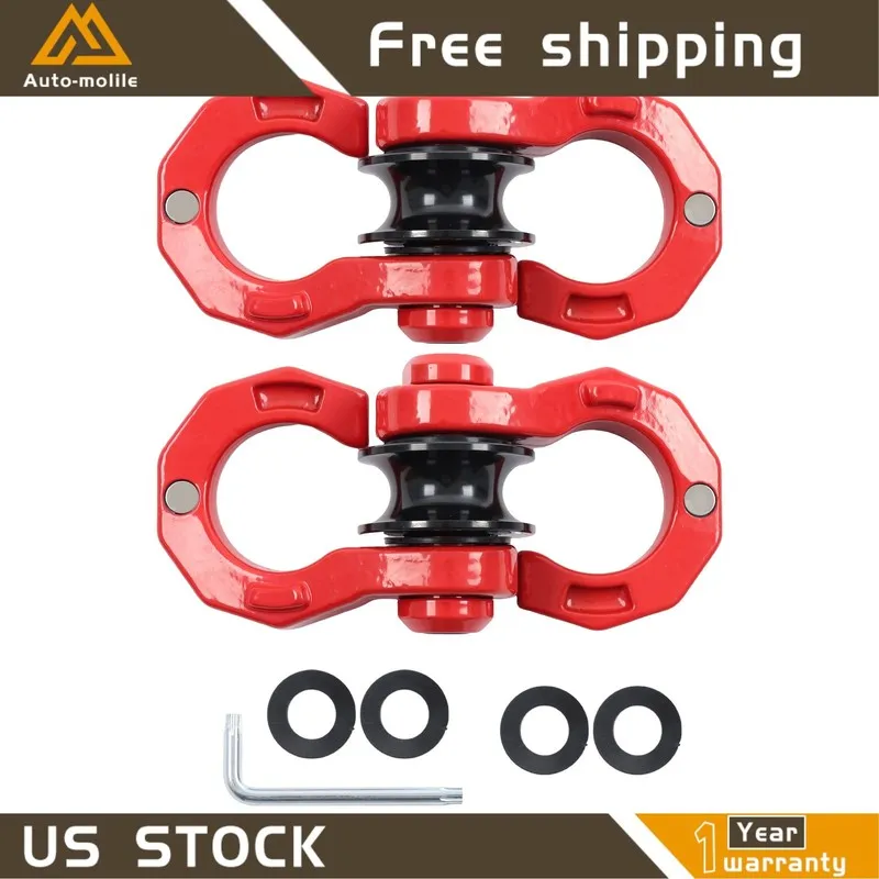 Такелажная скоба D Ring Split Shackle W/ Snatch Block 3/4" Split Shackles 40000  — фото лота 2