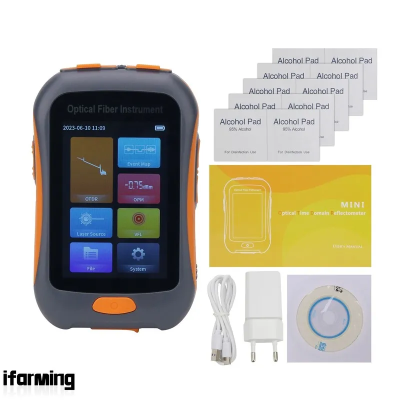 Тестер NK2800 Mini OTDR Portable Optical Time Domain Reflectometer W/ 3.5"Touch 