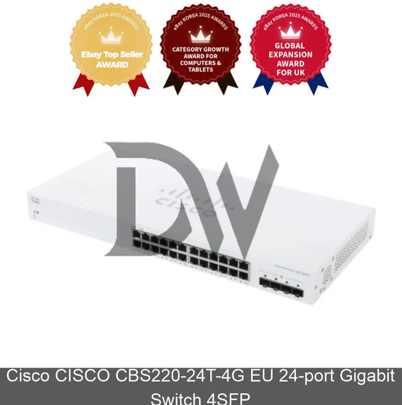 Коммутатор Cisco CBS220-24T-4G EU 24-port Gigabit Switch 4SFP Express