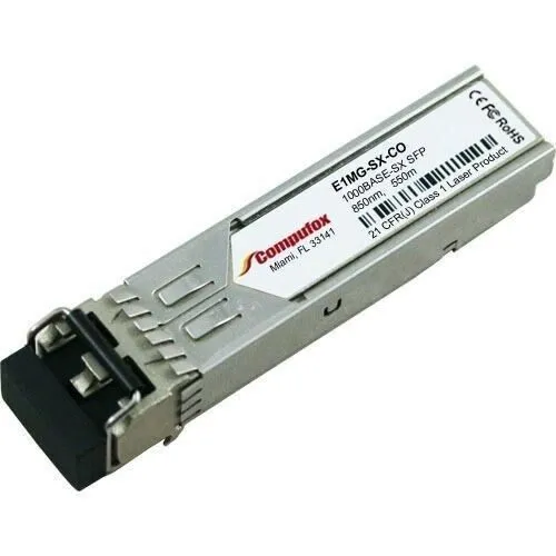 Трансивер Brocade Compatible E1MG-SX 1000BASE-SX 550m MMF 850nm SFP Transceiver — фото лота 1
