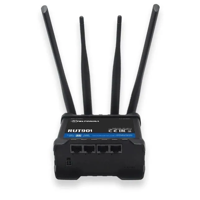 Маршрутизатор 2x Teltonika RUT901 Industrial 4G LTE (Cat 4) Cellular WiFi Router