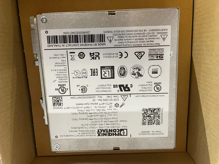 Блок питания Phoenix Contact 2904600 Power Supply ACDC 24VDC 5A 120W DIN Rail Mo — фото лота 1