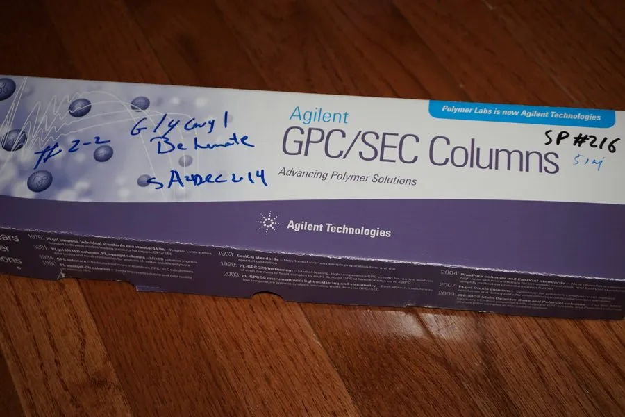 Хроматограф Agilent PLgel 100Å, 7.5 x 300 mm, 5 µm 100A column HPLC PL1110-6520