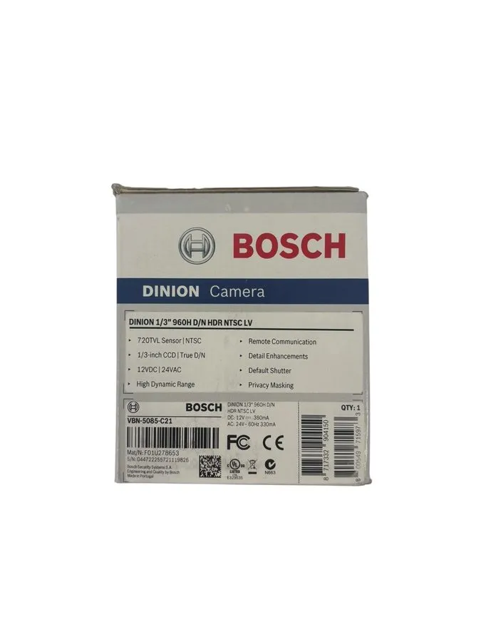 Камера x Bosch VBN-5085-C21 AN 5000 960H Indoor WDR Box Analog Camera No Lens
