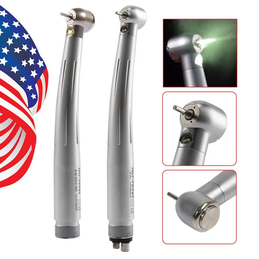 Стоматологический наконечник Dental Fiber Optic LED E-generator high speed handp — фото лота 4