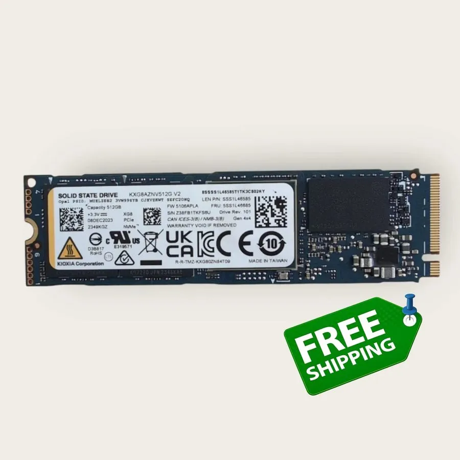 SSD-накопитель KIOXIA XG8 Series 512GB M.2 2280 NVMe PCIe Gen4.0 x4 SED SSD KXG8