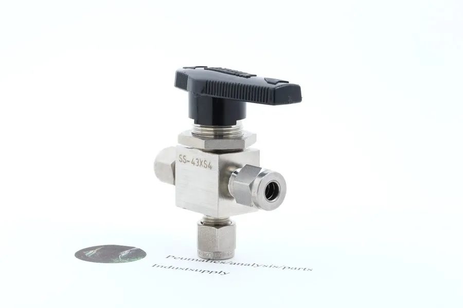 Клапан Whitey Swagelok SS-43XS4 1/4" Ball Valve 2500 PSI Stainless Steel NOD