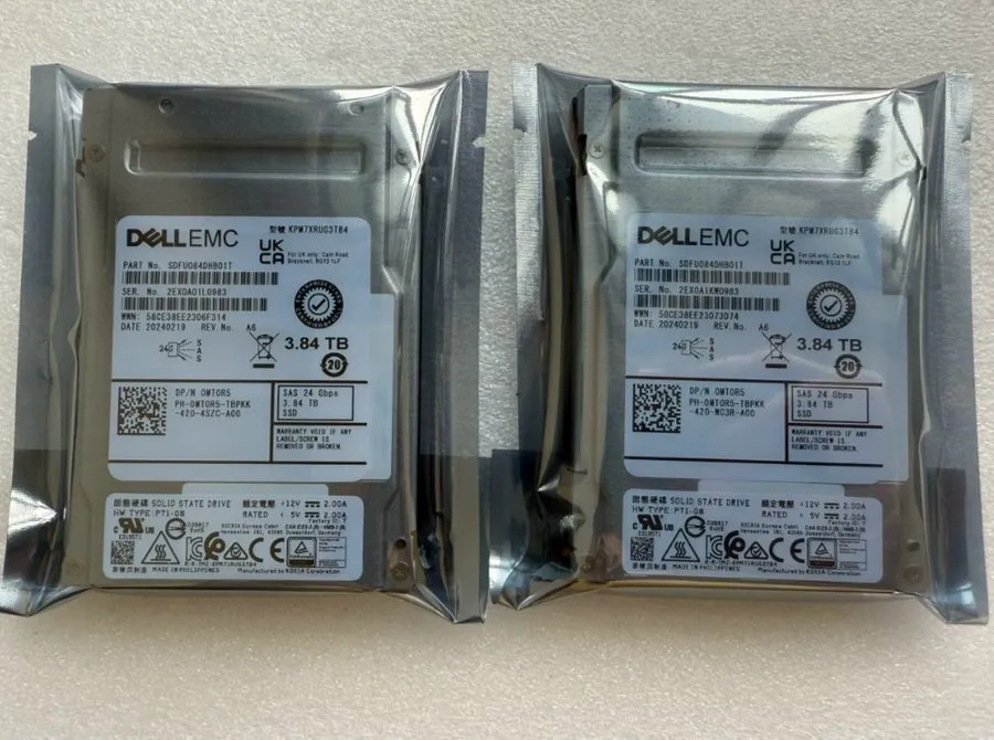 SSD-накопитель KIOXIA KPM7XRUG3T84 SDFU084JAB02T 3.84TB SAS 24Gbps SSD Solid Sta