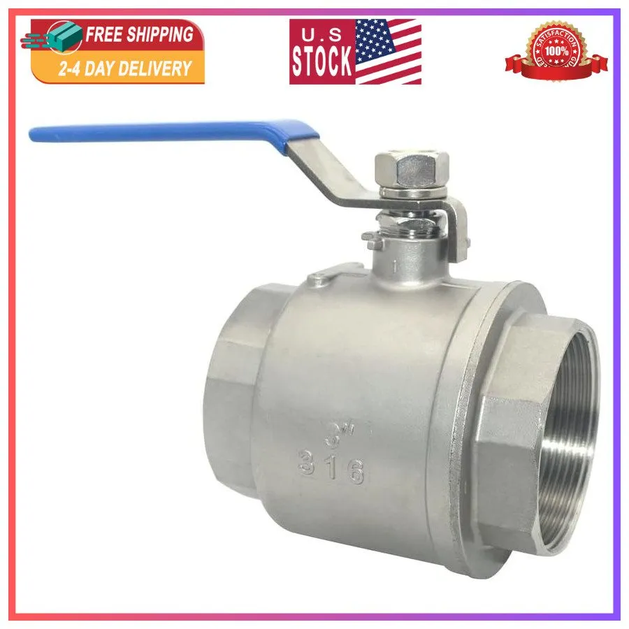 Клапан Full Port Ball Valve 3/4 NPT 304 Stainless Steel WOG1000 Heavy Duty