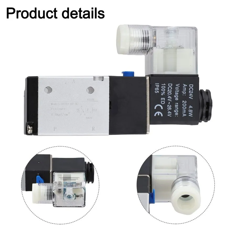 Электромагнитный клапан Solenoid Valve 3/2 way 1/4"PT Normally Closed Pneumatic 