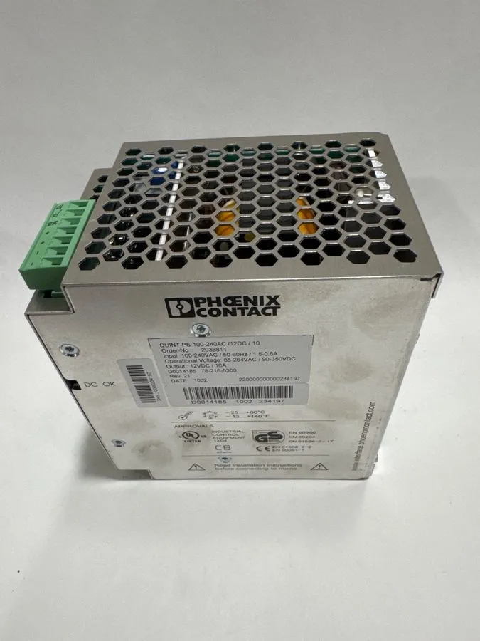 Блок питания Phoenix Contact QUINT-PS-100-240AC/12DC/10 Power Supply 12VDC — фото лота 2