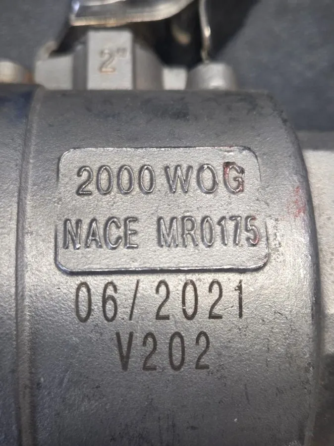 Клапан KF HALE 1" NACE CF8M FULL PORT STAINLESS STEEL 2000WOG BALL VALVE SS