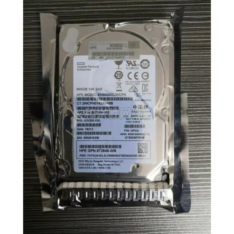 Жёсткий диск New870759-B21 870795-001 HPE 900GB SAS 12G 15K SFF SC DS HDD Hard D