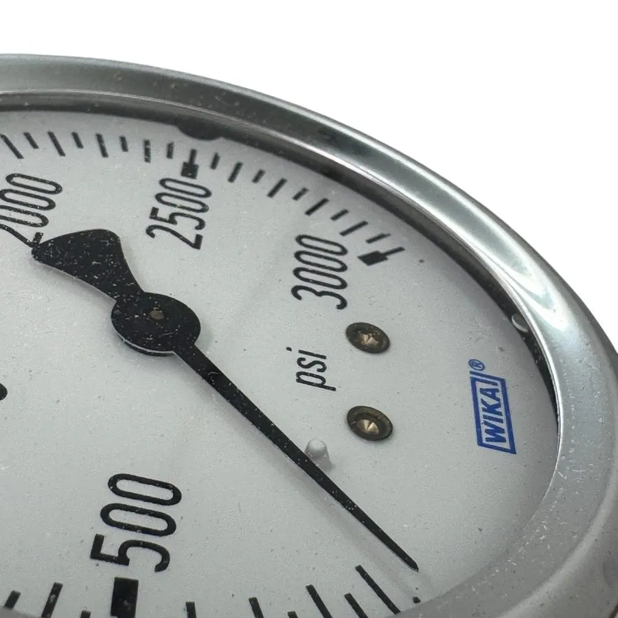 Трубопроводная арматура WIKA 2.5" Glycerin Liquid Pressure Gauge 0-3000 PSI 1/4" — фото лота 1