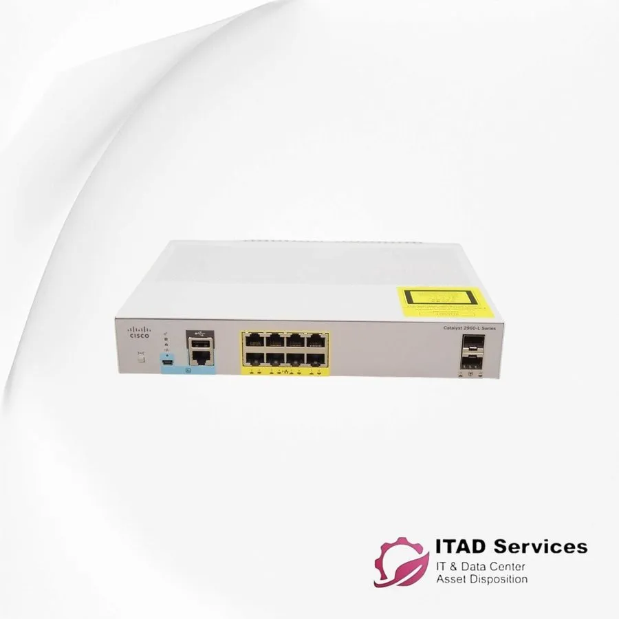 Коммутатор Cisco WS-C2960L-8PS-LL 8-Port Small 1U Managed Gigabit PoE Network Sw