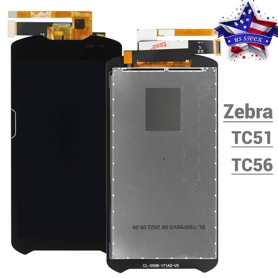 Сканер штрих-кода для Zebra TC51 TC510K TC56 Original Digitizer LCD Display Touc