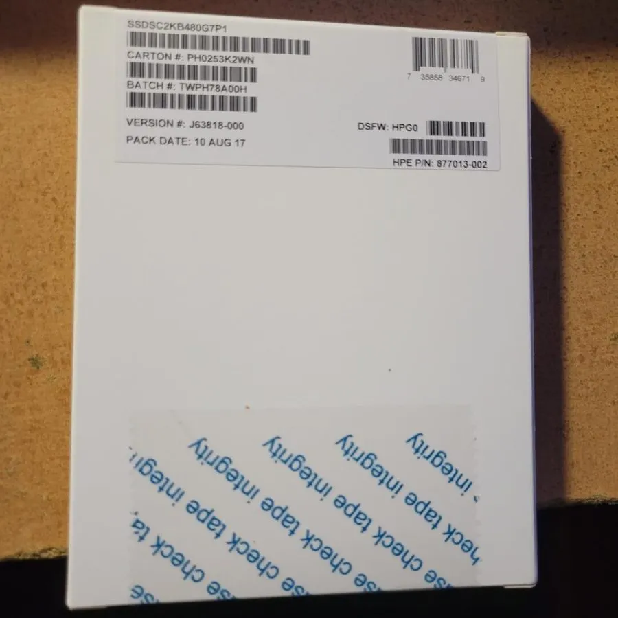SSD-накопитель Intel DC S4500 480GB SATA 6Gb/s 2.5" Internal SSD SSDSC2KB480G7 1