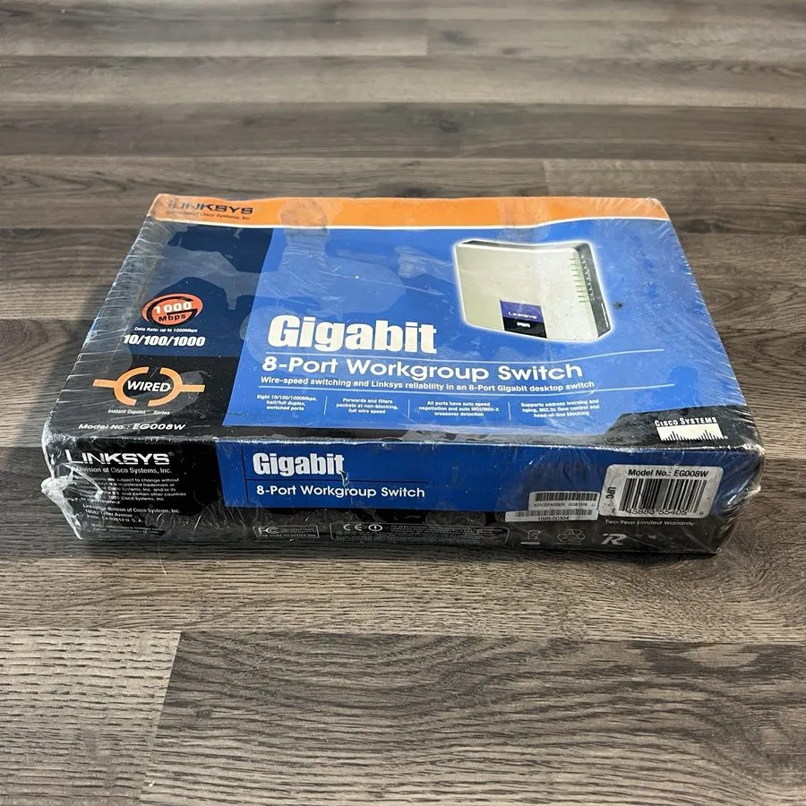 Коммутатор Linksys EG008W Gigabit 8-Port Workgroup External Desktop Switch Cisco