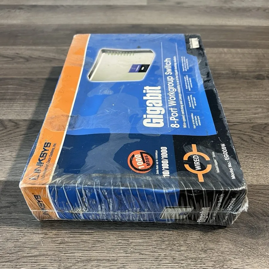 Коммутатор Linksys EG008W Gigabit 8-Port Workgroup External Desktop Switch Cisco — фото лота 2