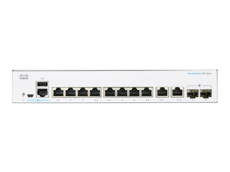 Коммутатор Cisco CBS250-8T-E-2G-JP Switch