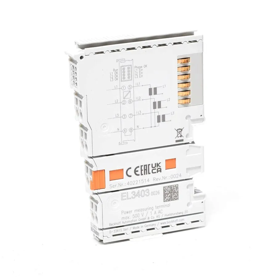 Модуль ввода-вывода Beckhoff EL3403-0026 EtherCAT Terminal, 3 Channel Analog Inp
