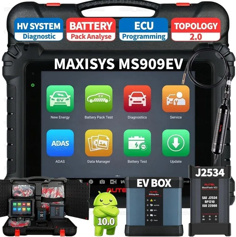 Диагностический сканер 2026 Autel MaxiSys Ultra EV UP MS909EV Diagnostic Scanner