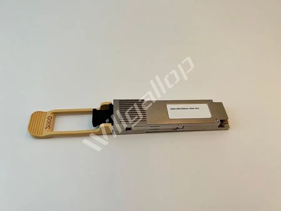 Трансивер 200GBASE-SR4 QSFP56 Transceiver 850nm MMF MPO 100m OM4 DDM Hot Swap — фото лота 1