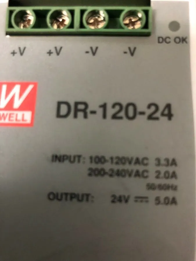 Блок питания Mean Well DR-120-24 DIN Rail Power Supply 24V DC 5A 120W