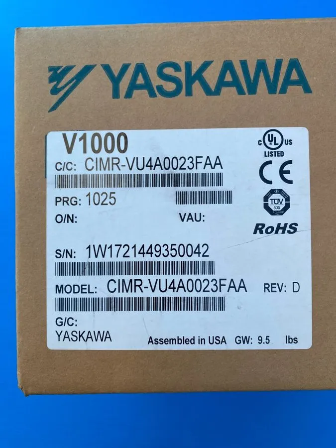 Частотный преобразователь V1000, CIMR-VU4A0023FAA, YASKAWA VFD