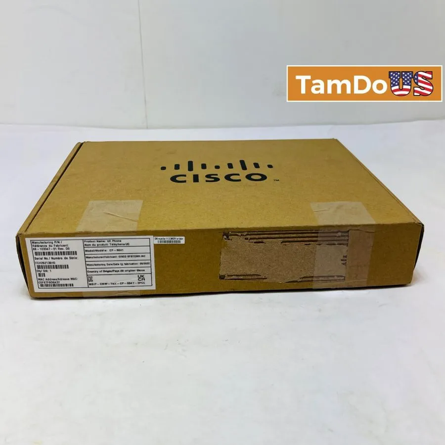 Cisco CP-8841 IP VoIP PoE Phone 5-Line 5" High-Res Color Display