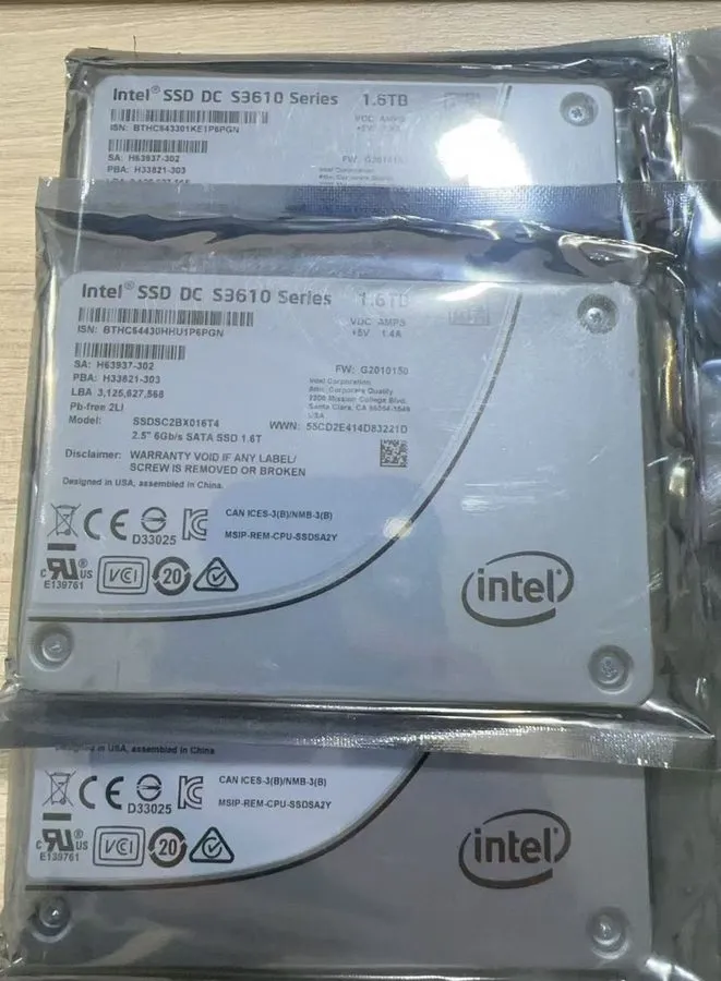 SSD-накопитель Intel DC S3610 Series 1.6TB SSD 02CC4N 2.5" SSDSC2BX016T4 SATA En