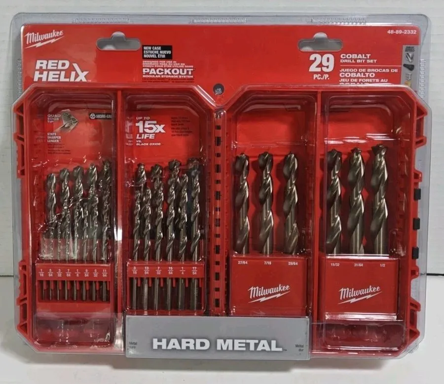 Режущий инструмент Milwaukee 48-89-2332 Cobalt Red Helix Drill Bit Set