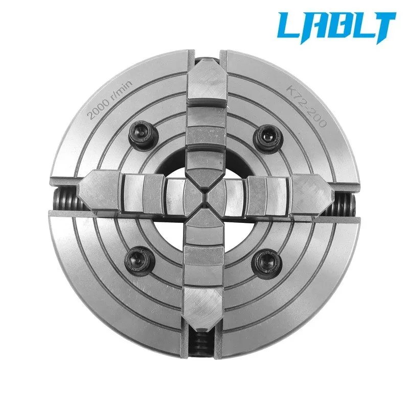 Режущий инструмент K72-200 4-Jaw Lathe Chuck 8" Alloy Steel Self-Centering Chuck