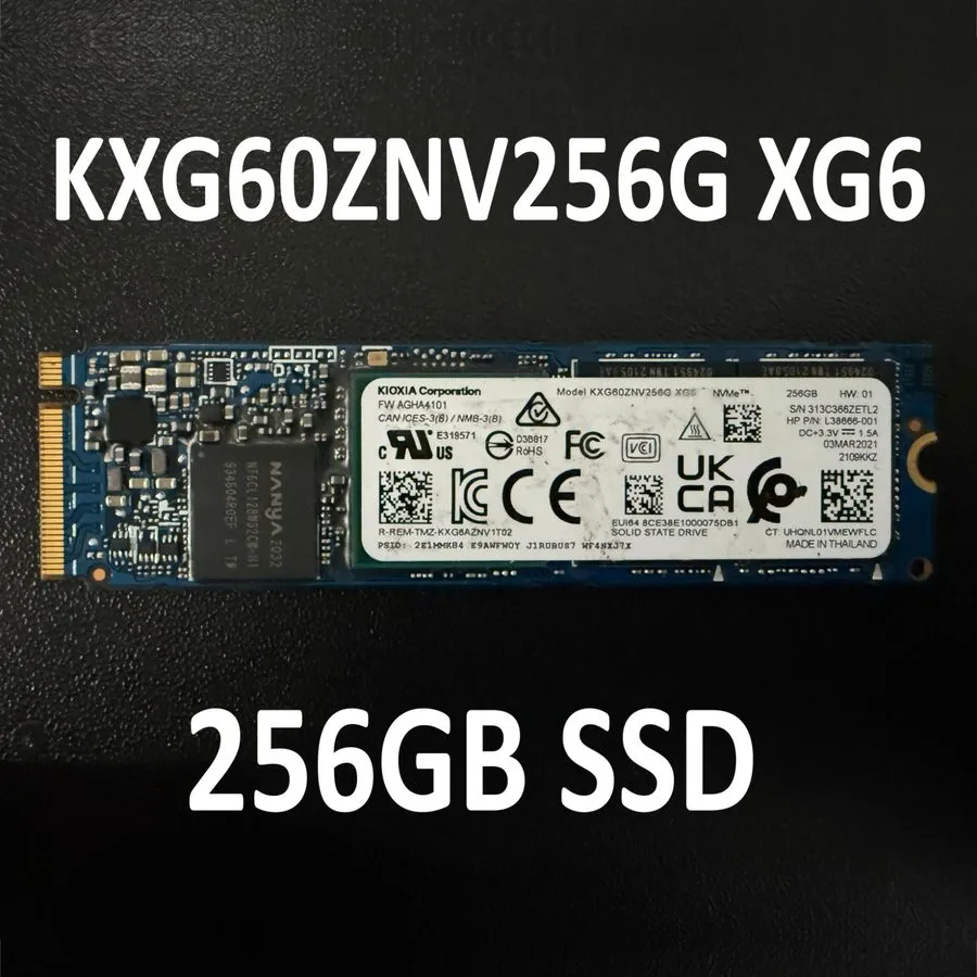 SSD-накопитель x Kioxia (Toshiba) XG6 256GB NVMe M.2 2280 SSD (KXG60ZNV256G)
