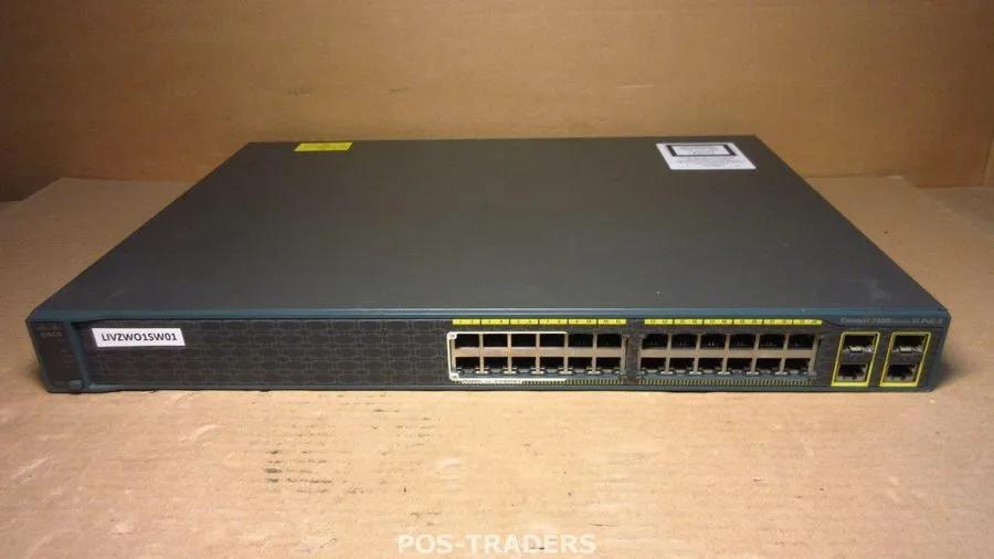 Коммутатор Cisco WS-C2960-24LC-S 24-Port 8 PoE + 2 Gigabit T/SFP Network Switch