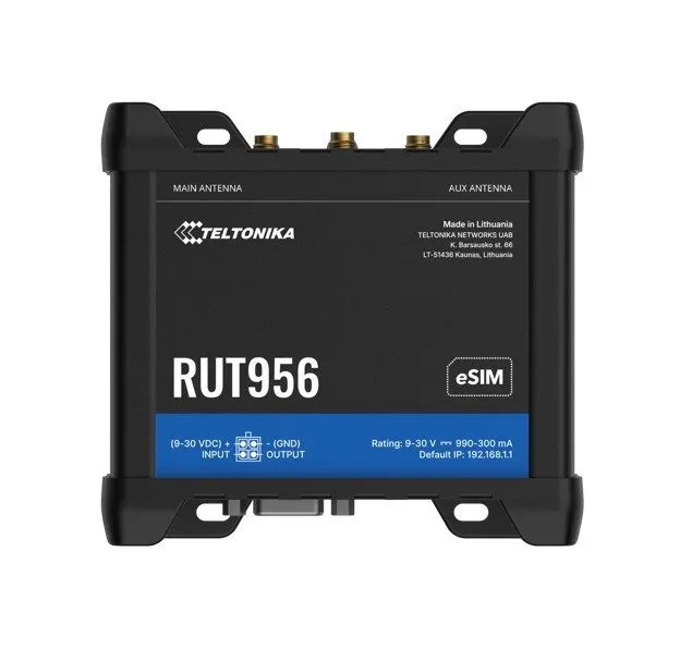 Маршрутизатор Teltonika RUT956 4G LTE Industrial Cellular Dual SIM Failover Rout — фото лота 1