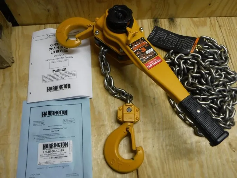 Таль Harrington Lb030-15 Lever Chain Hoist, 6, 000 Lb Load Capacity, 15 Ft Hoist