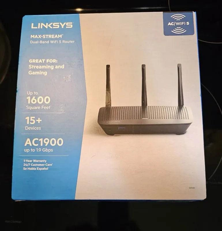 Маршрутизатор Linksys EA7430 Max-Stream Dual-Band AC1900 Wi-Fi 5 Router Renewed — фото лота 1